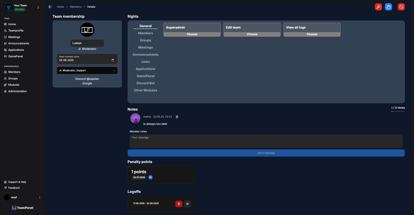 Meeting scheduling screenshot